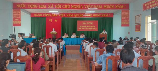Đoàn đại biểu Quốc hội tỉnh Đắk Lắk tiếp xúc cử tri  trước kỳ họp thứ Tư, Quốc hội khóa XV