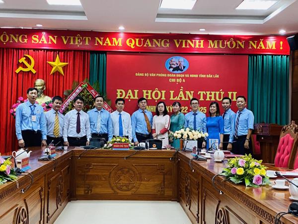 Tổ chức thành công Đại hội Chi bộ 4 trực thuộc Đảng bộ Văn phòng Đoàn đại biểu Quốc hội và Hội đồng nhân dân tỉnh, Khóa II nhiệm kỳ 2022 - 2025