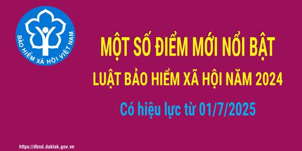 Một số nội dung mới trọng tâm của Luật Bảo hiểm xã hội năm 2024