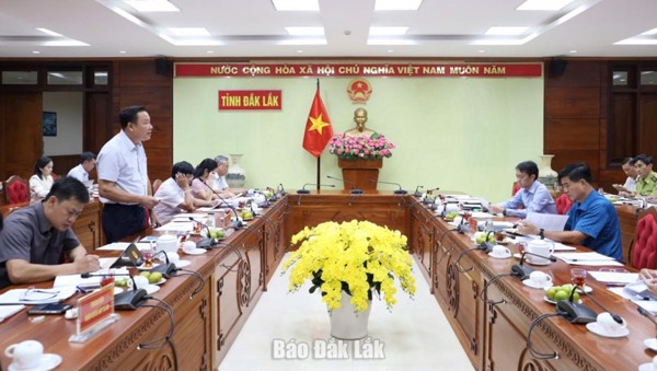 Đoàn giám sát số 09 của Thường trực HĐND tỉnh giám sát việc đề xuất  chủ trương và thực hiện chuyển mục đích sử dụng rừng để thực hiện  dự án đầu tư xây dựng đường bộ cao tốc Khánh Hòa - Buôn Ma Thuột, giai đoạn 1 tại UBND tỉnh