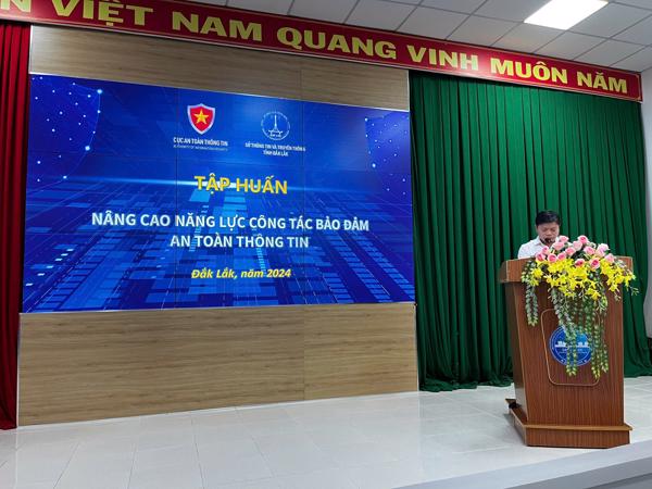 Bồi dưỡng, tập huấn về nâng cao công tác bảo đảm an toàn thông tin năm 2024