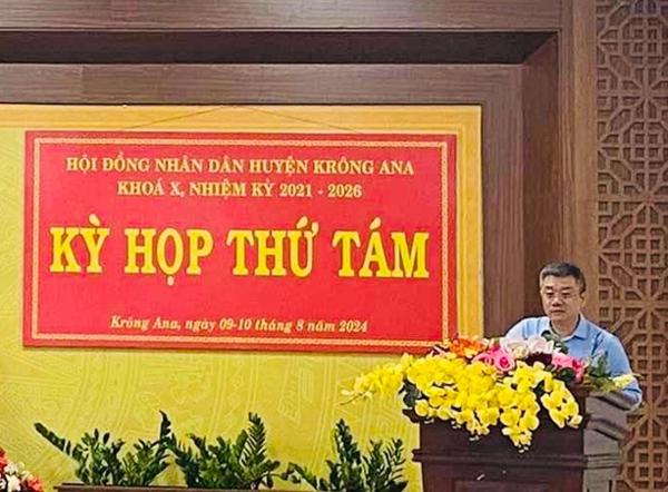 HĐND huyện Krông Ana tổ chức Kỳ họp thứ Tám, HĐND huyện khóa X,  nhiệm kỳ 2021-2026