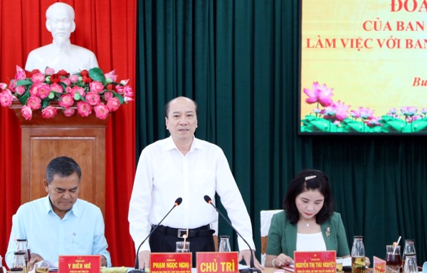 Ban Thường vụ Tỉnh ủy Đắk Lắk làm việc với Ban Thường vụ Thị ủy Buôn Hồ 