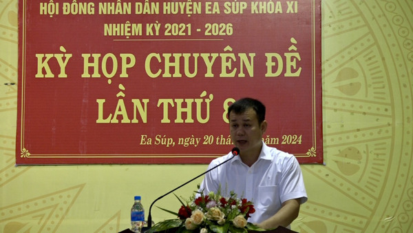 HĐND huyện Ea Súp tổ chức thành công Kỳ họp Chuyên đề lần thứ Tám 