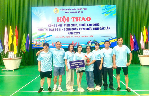 Hội thao công chức, viên chức, người lao động khối thi đua số III - Công đoàn Viên chức tỉnh năm 2024