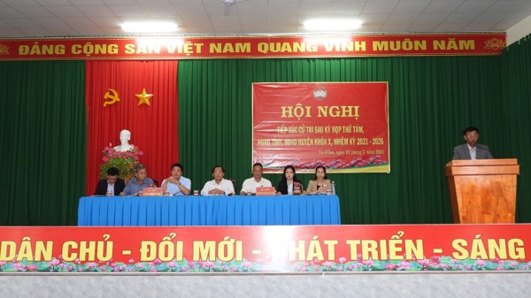 Hội nghị tiếp xúc cử tri sau Kỳ họp thứ Tám, HĐND tỉnh, huyện khóa X, nhiệm kỳ 2021 – 2026