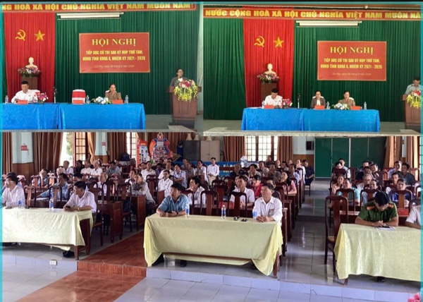 Chủ tịch Hội đồng nhân dân tỉnh Đắk Lắk Huỳnh Thị Chiến Hòa,  tiếp xúc cử tri sau Kỳ họp thứ Tám, Hội đồng nhân dân tỉnh khóa X,  nhiệm kỳ 2021 - 2026 tại huyện Krông Bông