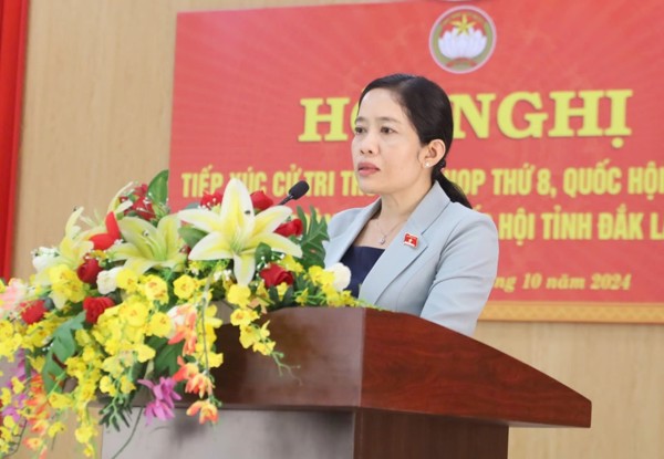 Tiếp xúc cử tri trước Kỳ họp thứ 8, Quốc hội khóa XV của  Đoàn Đại biểu Quốc hội tỉnh Đắk Lắk tại huyện Krông Ana