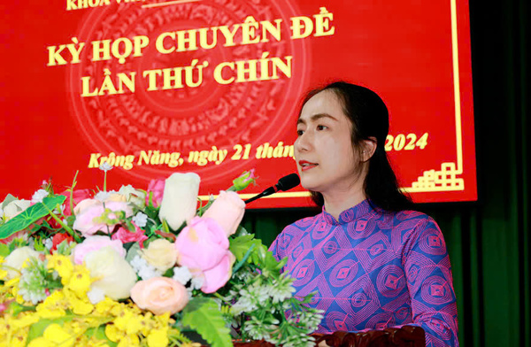 HĐND huyện Krông Năng bầu bổ sung chức danh Chủ tịch HĐND huyện đối với đồng chí Y Bion Niê