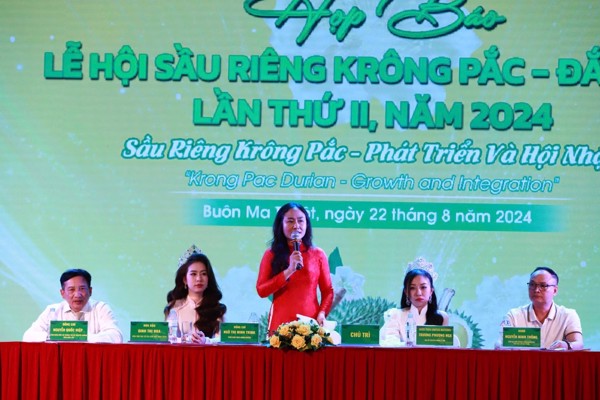 Lễ hội Sầu riêng Krông Pắc lần thứ 2 năm 2024 diễn ra với 12 hoạt động chính