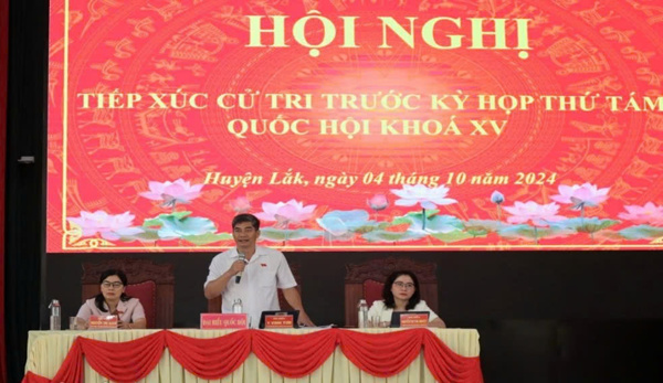 Cử tri huyện Lắk kiến nghị nhiều vấn đề từ thực tiễn cuộc sống