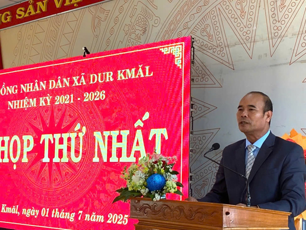 HĐND xã Dur Kmăl tổ chức kỳ họp thứ Nhất, nhiệm kỳ 2021-2026