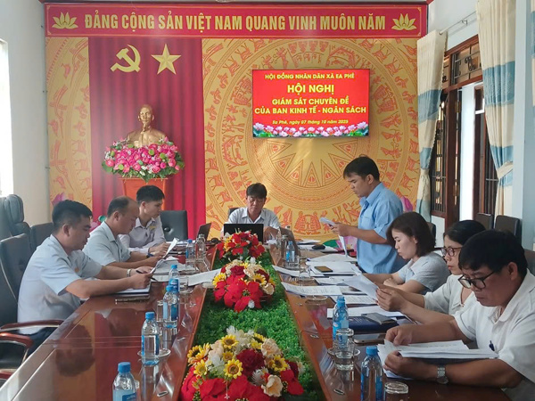 Ban Kinh tế - Ngân sách Hội đồng nhân dân xã Ea Phê triển khai giám sát chuyên đề năm 2025