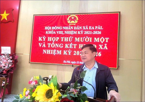Hội đồng nhân dân xã Ea Păl tổ chức kỳ họp Tổng kết nhiệm kỳ 2021 - 2026