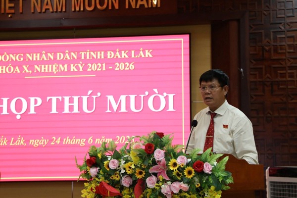Hội đồng nhân dân tỉnh thông qua Nghị quyết về kết quả giám sát việc chấp hành pháp luật trong công tác quản lý, khai thác khoáng sản trên địa bàn tỉnh Đắk Lắk, giai đoạn 2020 -2024