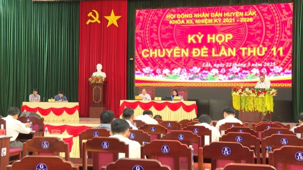 Hội đồng Nhân dân huyện Lắk tổ chức Kỳ họp chuyên đề lần thứ 11