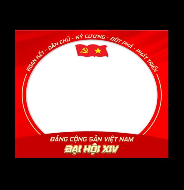 Hướng dẫn thay khung hình đại diện chào mừng Đại hội  đại biểu toàn quốc lần thứ XIV của Đảng