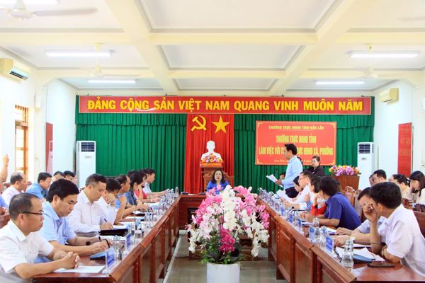 Chủ tịch Hội đồng nhân dân tỉnh kết luận, định hướng nhiều nội dung quan trọng tại buổi làm việc với thường trực Hội đồng nhân dân 06 xã phía Đông của tỉnh