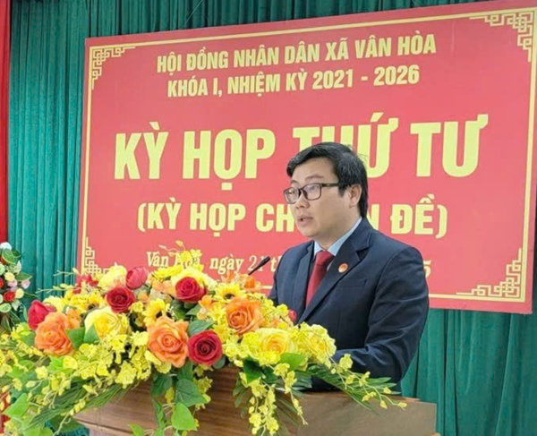 Hội đồng nhân dân xã Vân Hòa tổ chức Kỳ họp chuyên đề