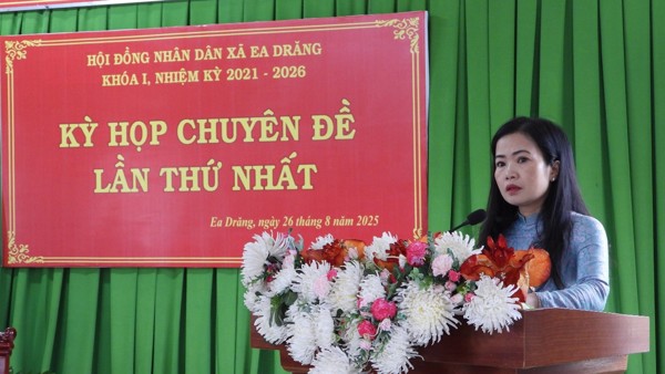 Kỳ họp Chuyên đề lần thứ Nhất, HĐND xã Ea Drăng khóa I, nhiệm kỳ 2021 - 2026