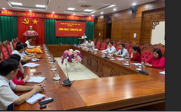 Chi bộ 1 tổ chức sinh hoạt chuyên đề về thực hành tiết kiệm, chống lãng phí