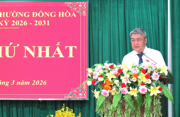 HĐND phường Đông Hòa bầu các chức danh chủ chốt nhiệm kỳ mới