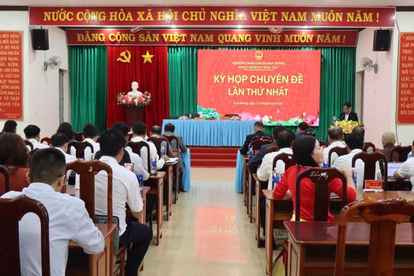 HĐND xã Dray Bhăng tổ chức thành công Kỳ họp chuyên đề lần thứ Nhất
