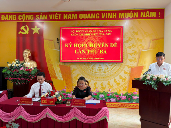 HĐND xã Ea Na tổ chức kỳ họp Chuyên đề lần thứ Ba