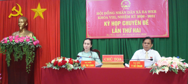 HĐND xã Ea Wer tổ chức kỳ họp chuyên đề