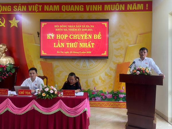 HĐND xã Ea Na tổ chức Kỳ họp Chuyên đề lần thứ Nhất