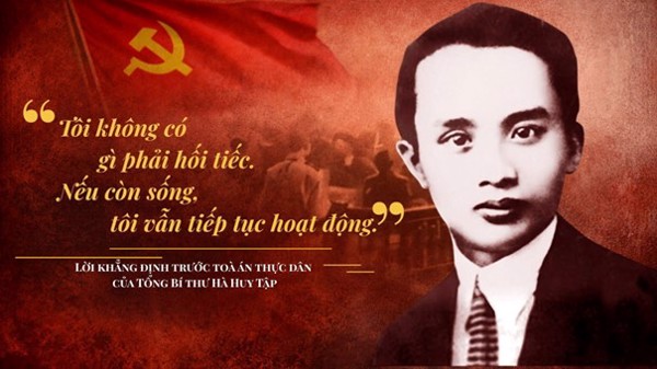 Kỷ niệm 120 năm Ngày sinh đồng chí Hà Huy Tập (24/4/1906 – 24/4/2026)