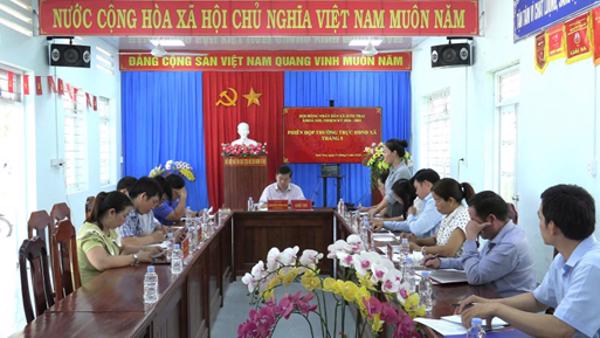 Thường trực HĐND xã Suối Trai tổ chức phiên họp định kỳ