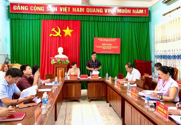 Thường trực HĐND xã Hòa Thịnh đánh giá, rút kinh nghiệm sau Kỳ họp thứ Hai