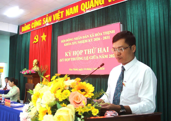 HĐND xã Hoà Thịnh tổ chức kỳ họp thường lệ giữa năm 2026