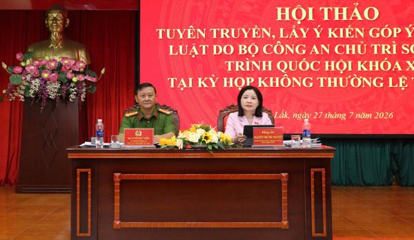 Hội thảo góp ý đối với dự án luật, nghị quyết quyết do Bộ Công an chủ trì soạn thảo