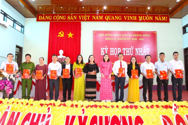 HĐND xã Krông Bông tổ chức thành công Kỳ họp thứ nhất