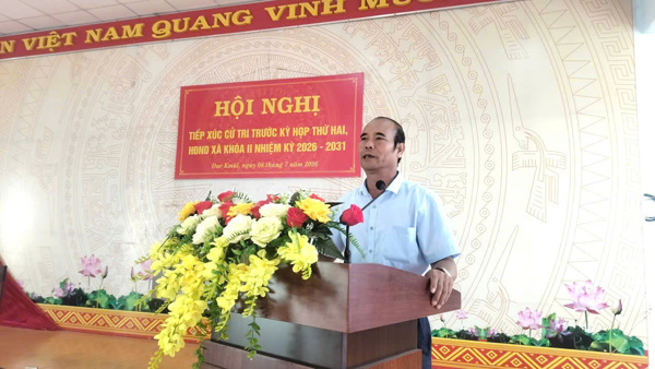 Hội nghị tiếp xúc cử tri trước Kỳ họp thứ Hai HĐND xã Dur Kmăl