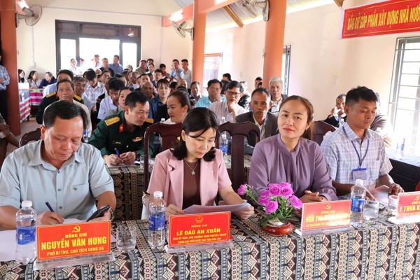 Đồng chí Lê Đào An Xuân tham dự diễn tập và kiểm tra công tác bầu cử