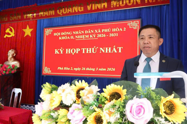HĐND xã Phú Hòa 2 tổ chức thành công kỳ họp thứ nhất