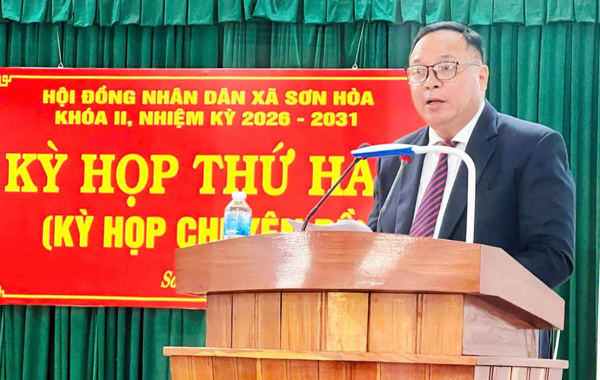 HĐND xã Sơn Hòa tổ chức Kỳ họp thứ Hai (Kỳ họp chuyên đề)