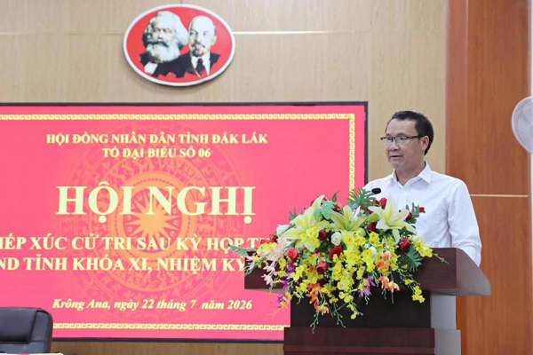 Tổ đại biểu số 6 HĐND tỉnh tổ chức tiếp xúc cử tri tại xã Krông Ana