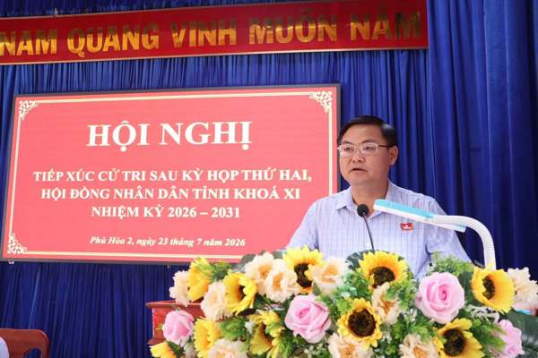 Tổ đại biểu số 3 HĐND tỉnh tiếp xúc cử tri sau Kỳ họp thứ Hai