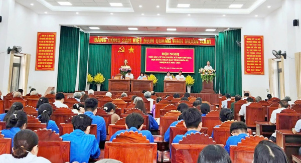 Tổ đại biểu HĐND tỉnh số 02 tiếp xúc cử tri trước Kỳ họp thứ Hai
