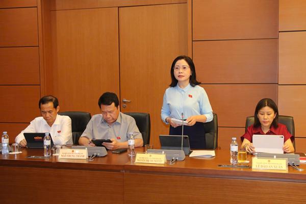 Đại biểu Nguyễn Thị Thu Nguyệt góp ý dự án Luật sửa đổi, bổ sung một số điều của Luật Hải quan
