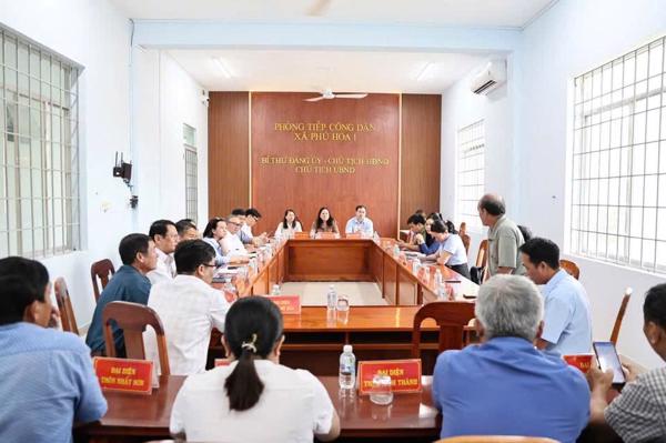 Thường trực HĐND xã Phú Hoà 1 tiếp công dân định kỳ tháng 9/2026