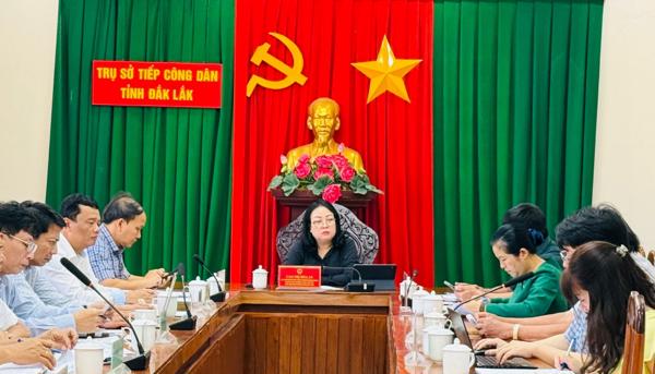Đồng chí Cao Thị Hòa An tiếp công dân định kỳ tháng 8 năm 2026