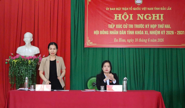 Tổ đại biểu HĐND tỉnh số 11 tiếp xúc cử tri trước  Kỳ họp thứ Hai, HĐND tỉnh khóa XI