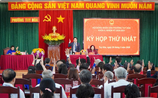 HĐND phường Tuy Hòa: Hoàn thành tốt nhiệm vụ 6 tháng đầu năm 2026