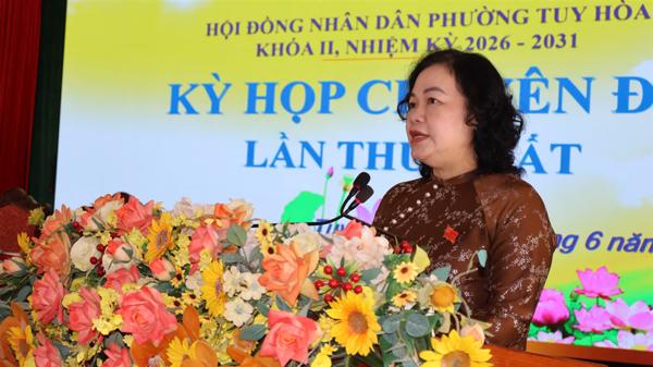 Hội đồng nhân dân phường Tuy Hòa tổ chức Kỳ họp chuyên đề thứ Nhất,  nhiệm kỳ 2026-2031