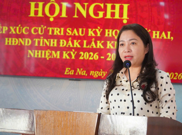 Tổ đại biểu số 6 HĐND tỉnh tiếp xúc cử tri sau Kỳ họp thứ Hai